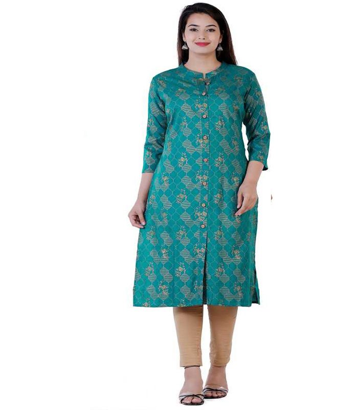 Lifestyle Women Printed Rayon Straight Kurta
