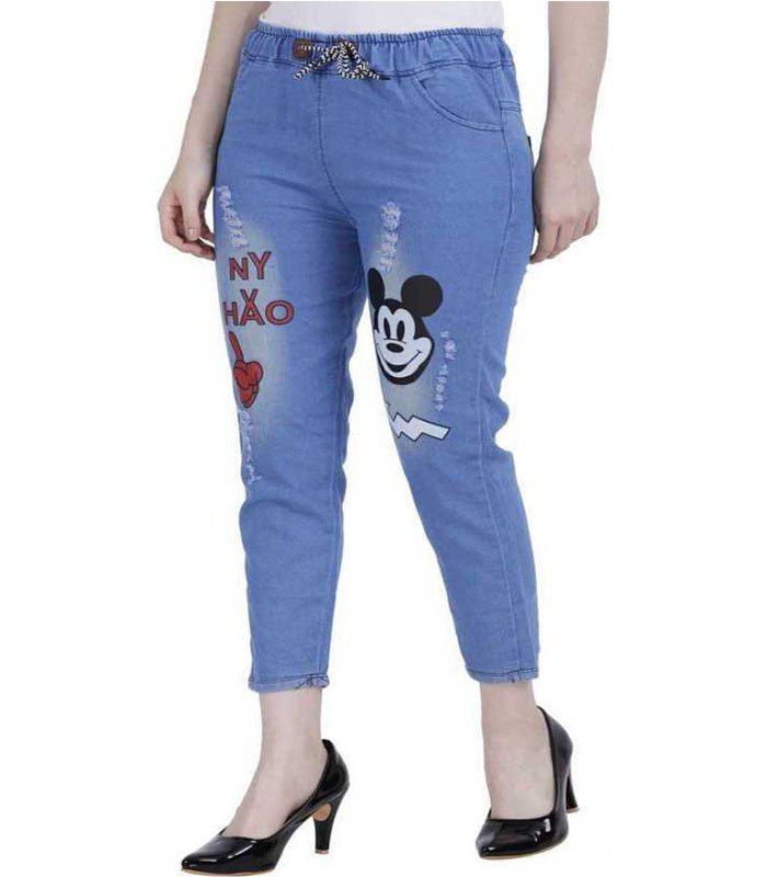 Jogger Fit Women Light Blue Jeans