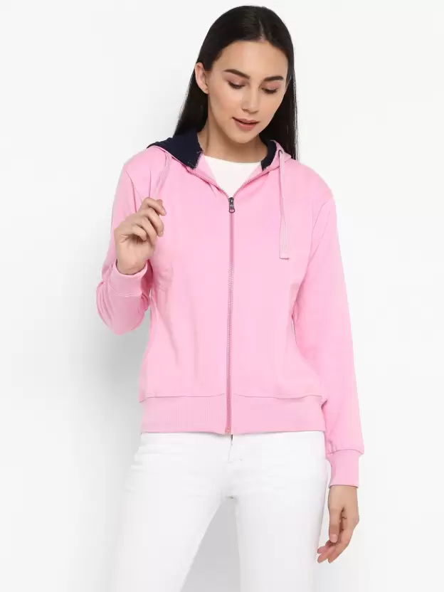 Jones Full Sleeve Solid Women Sweatshirt