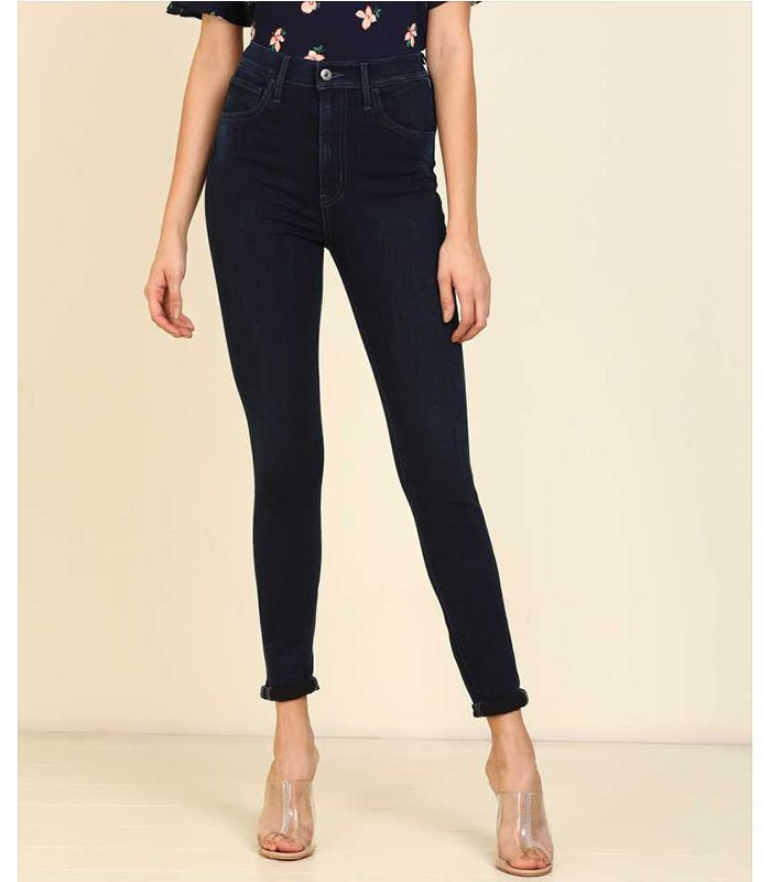 Super Skinny Women Dark Blue Jeans