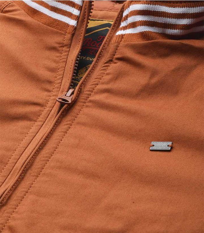 ROADSTER Full Sleeve Solid Men Varsity Jacket - Image 3