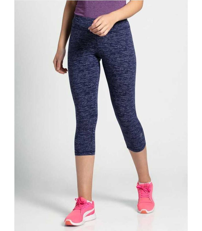 Knit Sports Capri Women Blue Capri