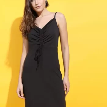 Tokyo Talkies Women Bodycon Black Dress