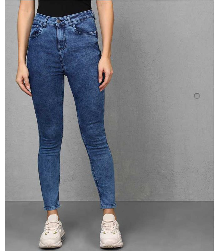 Mnaut Skinny Women Blue Jeans