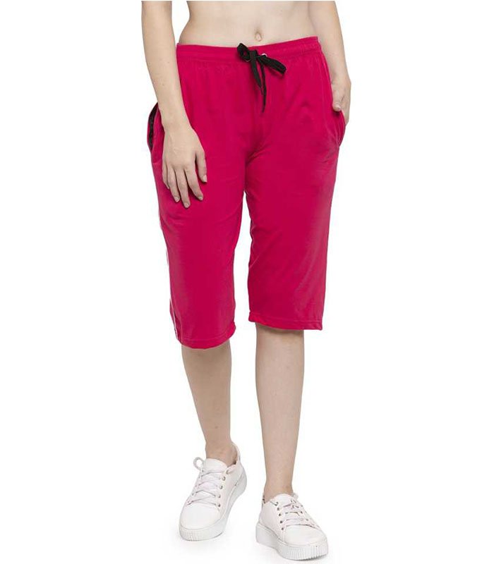 Uzar Women Pink Capri