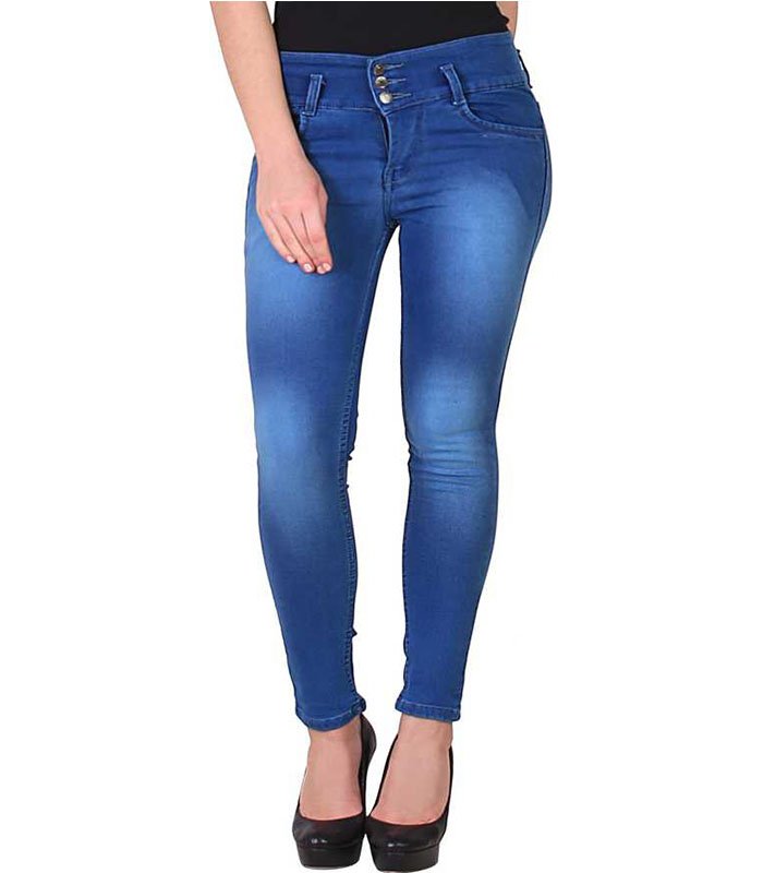 Okay Slim Women Dark Blue Jeans
