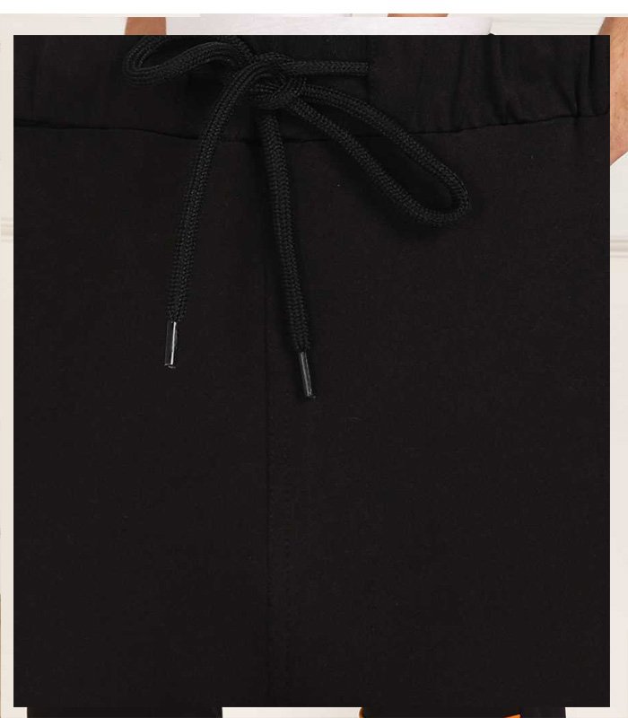 Color Block Men Black Track Pants - Image 5