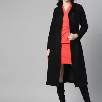 ATHENA Wool Solid Coat For Women